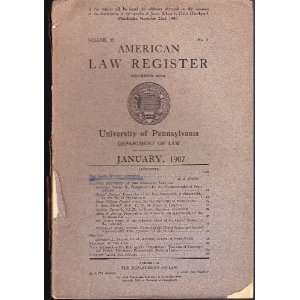  American Law Register   James Wilson Memorial Issue 