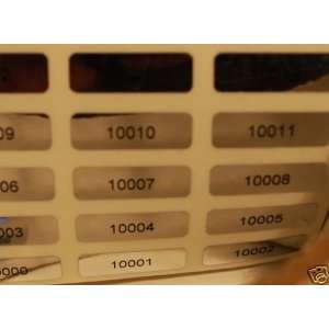   CHROME SECURITY LABELS STICKERS SEALS TAMPER PROOF