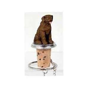  Chocolate Labrador Retriever Wine Bottle Stopper: Kitchen 