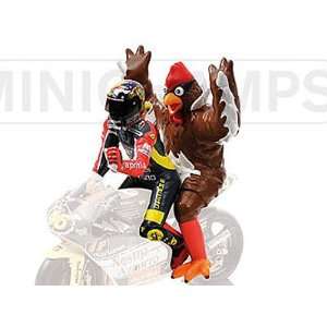  Valentino Rossi Figure and Chicken Moto GP 250 1998 Toys 