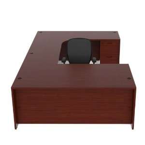   Shape Modern Executive Office Desk Set, #CH AMB U11