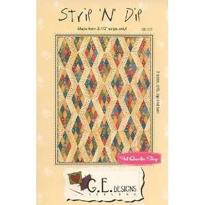  Strip n Dip Jelly Roll Quilt Pattern   G.E. Designs 