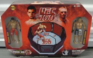 UFC 100 Playset w/ Octagon + Brock Lesnar & Frank Mir Figures (Jakks 