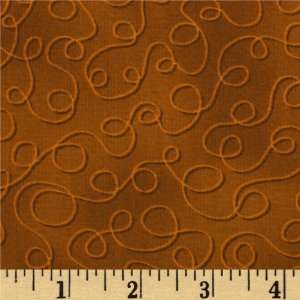  44 Wide Mixmasters Loopy Scribbles Caramel Fabric By The 