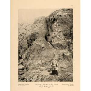  1926 Iranian Guard Man Rifle Mountain Pass Iran Print 