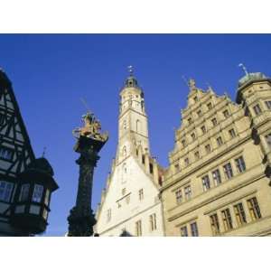  Town Hall, Tauber, Rothenburg, Bavaria, Germany, Europe 