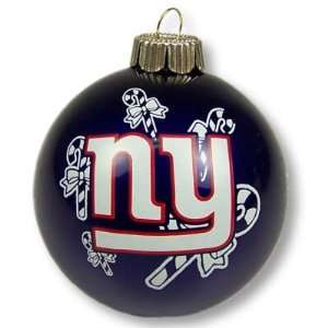  NEW YORK GIANTS GLASS BALL CHRISTMAS ORNAMENT Sports 