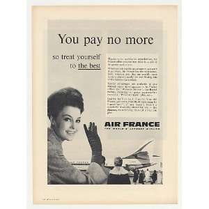1963 Air France Airlines Pay No More For Best Print Ad  