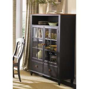  Curio Cabinet by Liberty   Anchor Black with Suntan Bronze 