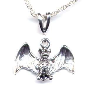  18 Bat Chain Necklace Sterling Jewelry Gift Boxed 