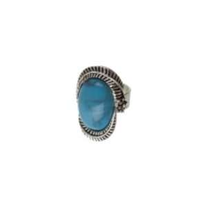 Turquoise Blue Leaf Wrapped Silver Ring: Everything Else