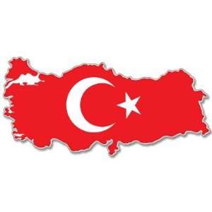  TURKEY Turkiye Map car bumper sticker decal 6 x 3 
