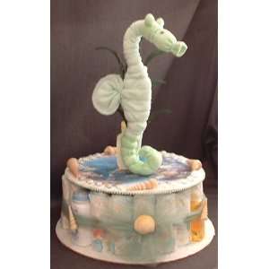    Ocean SEAHORSE Baby Shower Gift Sea Diaper Cake: Everything Else