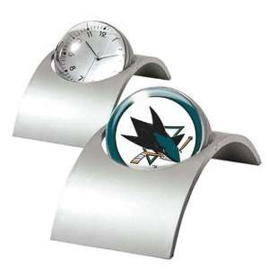  San Jose Sharks NHL Spinning Desk Clock: Sports & Outdoors