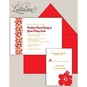  lahaina couture letterpress invitation suite Health 