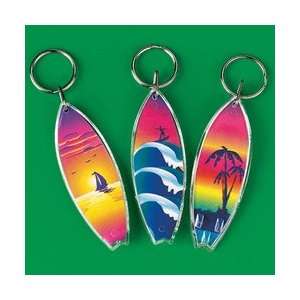   Lot of 12 Surfboard Keychains Luau Pool Party Favors