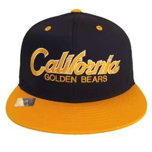  Cal Golden Bears Retro Script 2 Tone Snapback Cap Hat Navy 