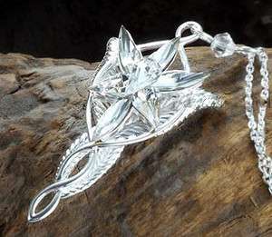 Arwen Evenstar Necklace Pendant (Platinum Plated)   The Lord of the 