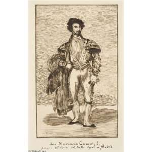     Edouard Manet   24 x 38 inches   Le bailarin