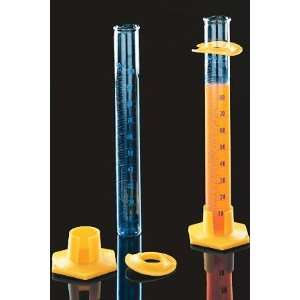 Kimax Educational Grade Cylinders with Single Metric Scale, Removable 