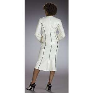ASHRO Womens New Church White Naomi Skirt Suit Misses Size 12 16 