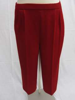 St John COLLECTION NWT Russian Red Pants Size 14 16  