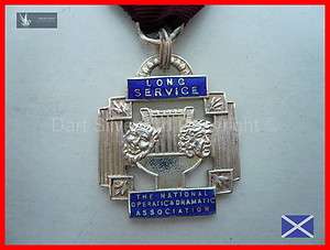   & Enamel Long Service Medal~National Operatic & Dramatic Association