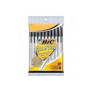 Bic Cristal Classic Ballpoint pen, Medium Point, Black   10 ea / Pack 