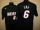 Miami Heat Lebron James WHITE Jersey T Shirt sz XL  