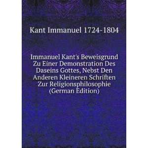   Religionsphilosophie (German Edition) Kant Immanuel 1724 1804 Books