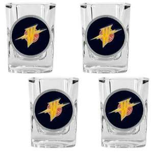   Golden State Warriors NBA 4pc Square Shot Glass Set: Everything Else