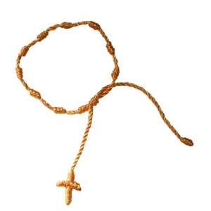   Decenario Knotted Threaded Rosary Cross Bracelet Hip Hop Kanye West