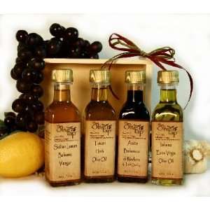 Gourmet Olive Oil and Balsamic Vinegar Gift Set: The Little Italy 
