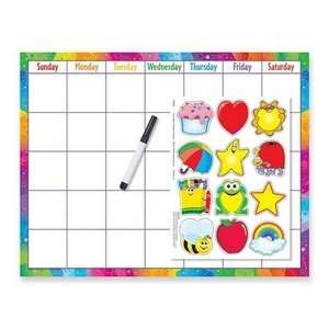 Trend Enterprises Reusable Calendar Kit, w/ Cling Accent Wipe Off, 17 