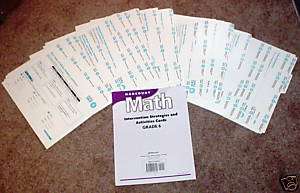 Harcourt Math 6TH MATHEMATICS ASSESSMENT TESTS CARDS  