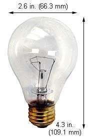 12) 76A21/TS TRAFFIC SIGNAL 76W A21 Clear Light Bulb  