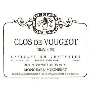   Domaine Mongeard Mugneret Clos de Vougeot 2009 Grocery & Gourmet Food