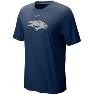  Nike Nevada Wolf Pack Classic Logo T shirt   Navy Blue (X 