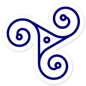  Triskel Triskelion symbol bumper sticker decal 4 x 4 