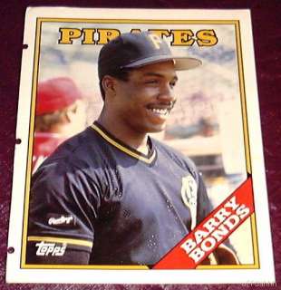 this is a 1988 topps chewing gum folder the front of the