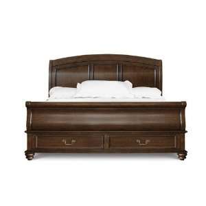 Emerson Sleigh Storage Bed Footboard in Hazelnut   California King