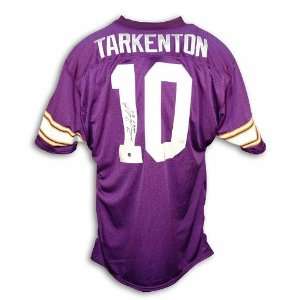  Autographed Fran Tarkenton Minnesota Vikings Purple 