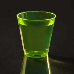  2 oz. Neon Yellow Hard Plastic Shot Cup 50 / Pack Health 