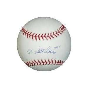 Autographed Willie Harris Baseball