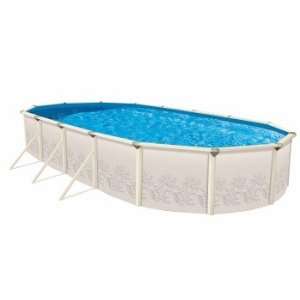   30 Oval Swimming Pool with Liner & Skimmer: Patio, Lawn & Garden