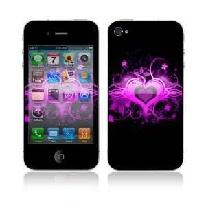   iPhone 4 / 4S Decal Skin Sticker   Glowing Love Heart: Everything Else