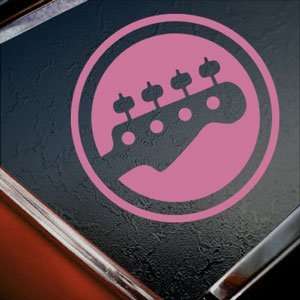  ROCK BAND Pink Decal BASS PLAYER GAME Truck Window Pink 