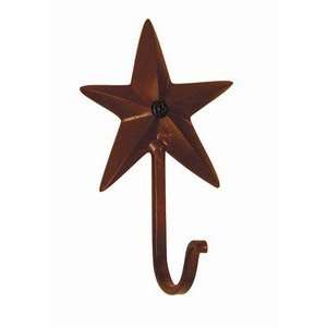 Barn Red Star ~ Metal Wall Hooks ~ Set of 2: Home 