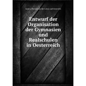   Oesterreich Austria Ministerium fÃ¼r Cultus und Unterricht Books