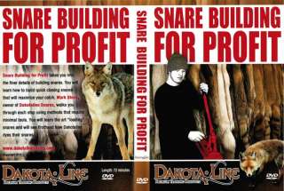 DVD, Snare Building for Profit, snares, trapping traps  